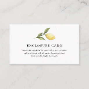 Lemon Branch Enclosure Card