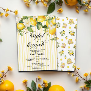 Lemon Branch Mediterranean Summer Bridal Brunch Invitation