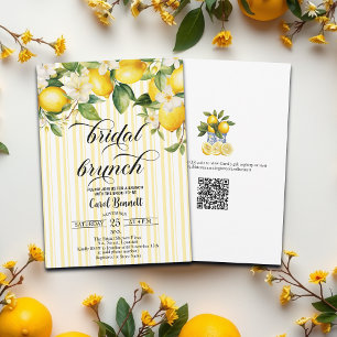 Lemon Branch Mediterranean Summer Bridal Brunch Invitation