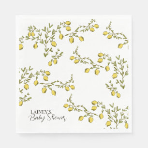 Lemon Branch Paper Napkin
