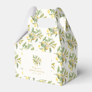 Lemon Bridal Shower Favour Box