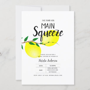 Lemon Bridal Shower Found Her Main Squeeze Invites