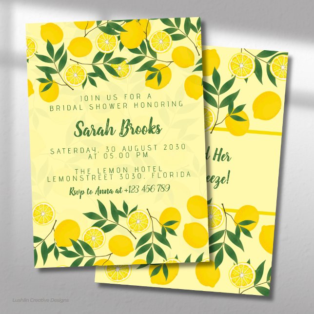 Lemon Bridal Shower Invitation (Creator Uploaded)