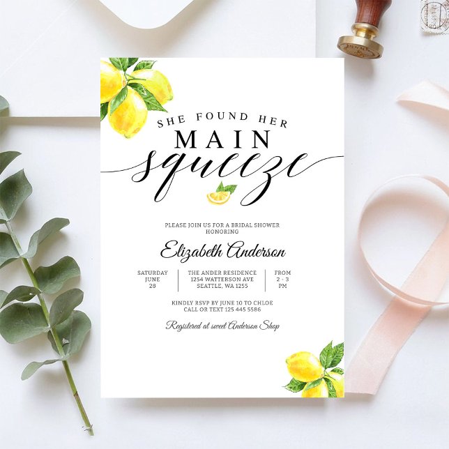 Lemon Bridal Shower Invitation (Creator Uploaded)