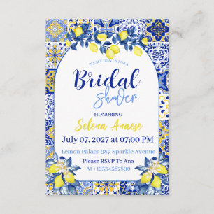 Lemon Bridal Shower Invitation Card