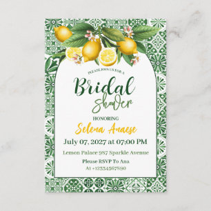 Lemon Bridal Shower Invitation Card