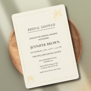Lemon Bridal Shower Invitation Citrus Invite