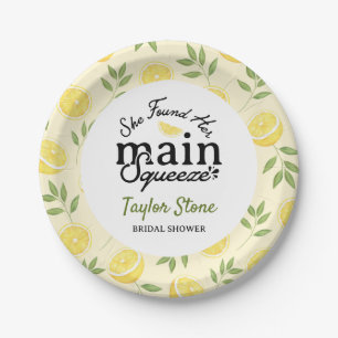 Lemon Bridal Shower Paper Plate