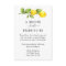 Lemon Bridal Shower Recipe Request  Enclosure Card