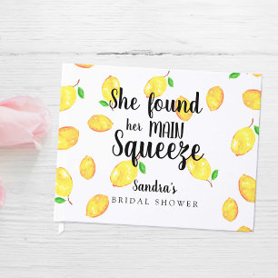 Lemon Bridal Shower She Found Her Main Squeeze Guest Book