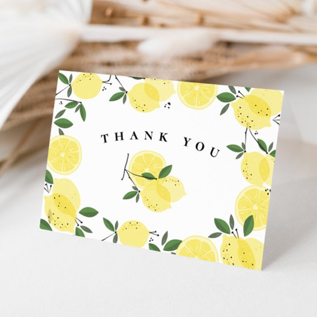 Lemon Bridal Shower Thank you Card (Creator Uploaded)