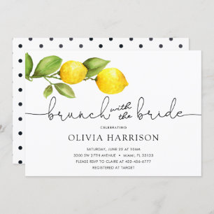 Lemon Brunch with the Bride Shower Invitation
