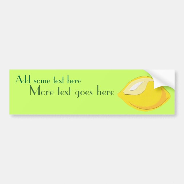 Lemon Bumper Sticker (Front)