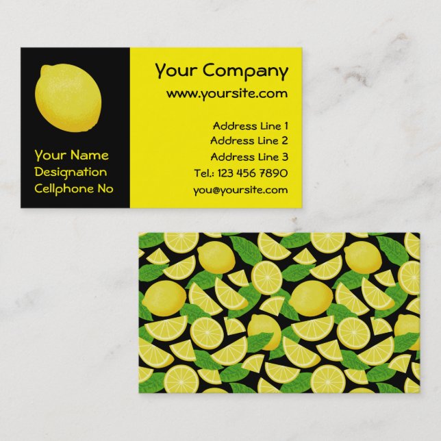 Lemon Business Card (Front/Back)