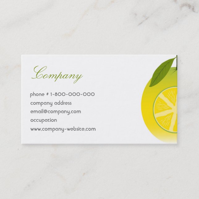 Lemon Business Card (Front)
