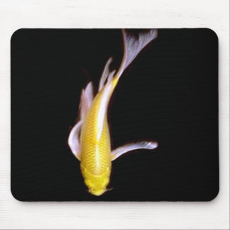 Lemon Butterfly Koi Mouse Pad