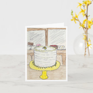 Lemon Cake Birthday Card