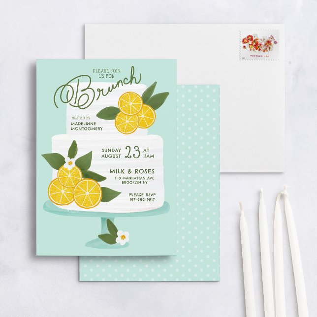 Lemon Cake Brunch Invitation (Creator Uploaded)