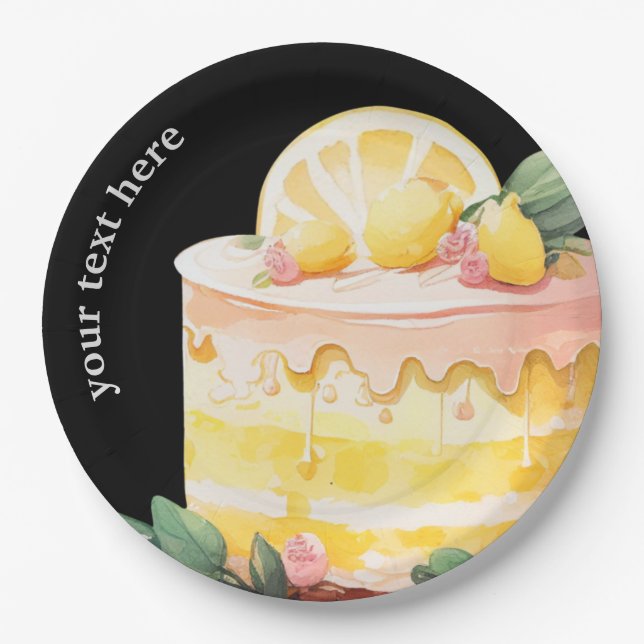 Lemon Cake paper plates (Front)
