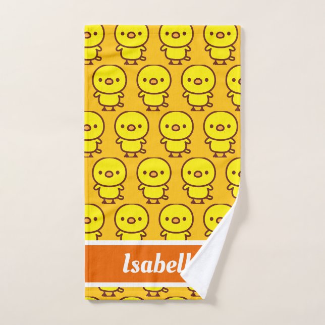 Lemon canary hand towel (Hand Towel)