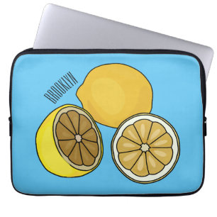 Lemon cartoon illustration laptop sleeve