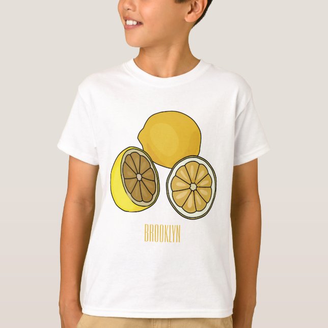 Lemon cartoon illustration T-Shirt (Front)