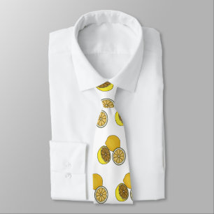 Lemon cartoon illustration tie