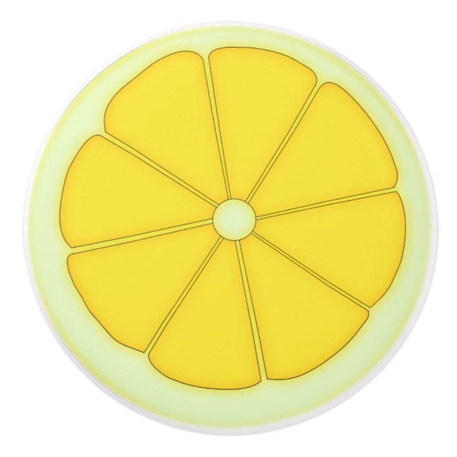 Lemon Ceramic Knob (Front)