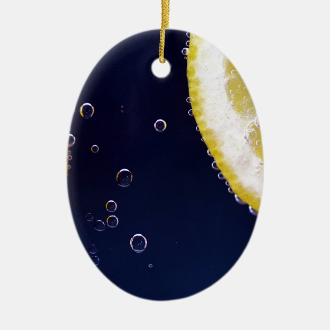 Lemon Ceramic Ornament (Front)
