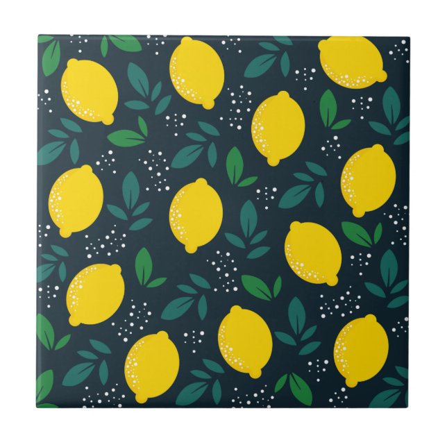 Lemon Ceramic Tile (Front)