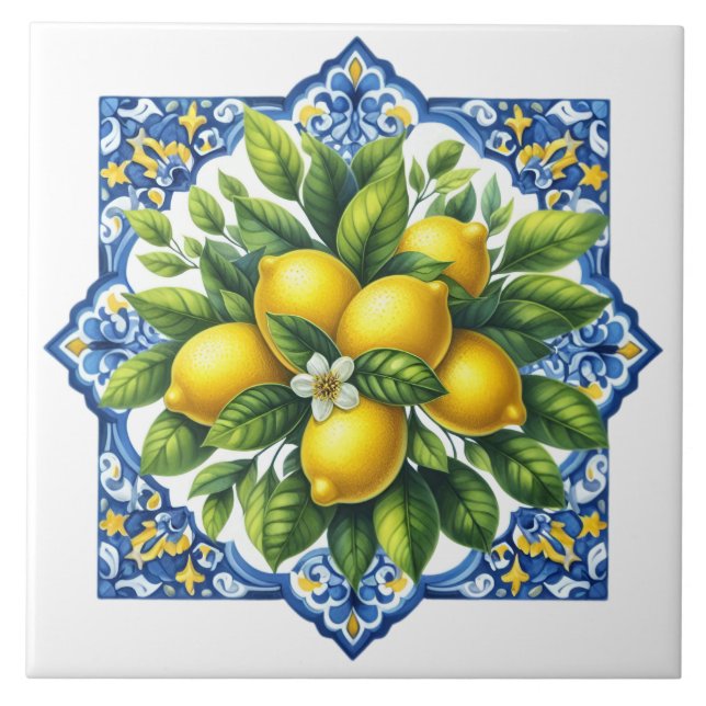 Lemon Ceramic Tile (Front)