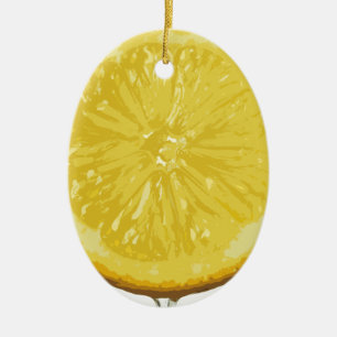 Lemon Ceramic Tree Decoration