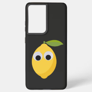 Lemon Character, sweet fruit with googly eyes   Samsung Galaxy Case