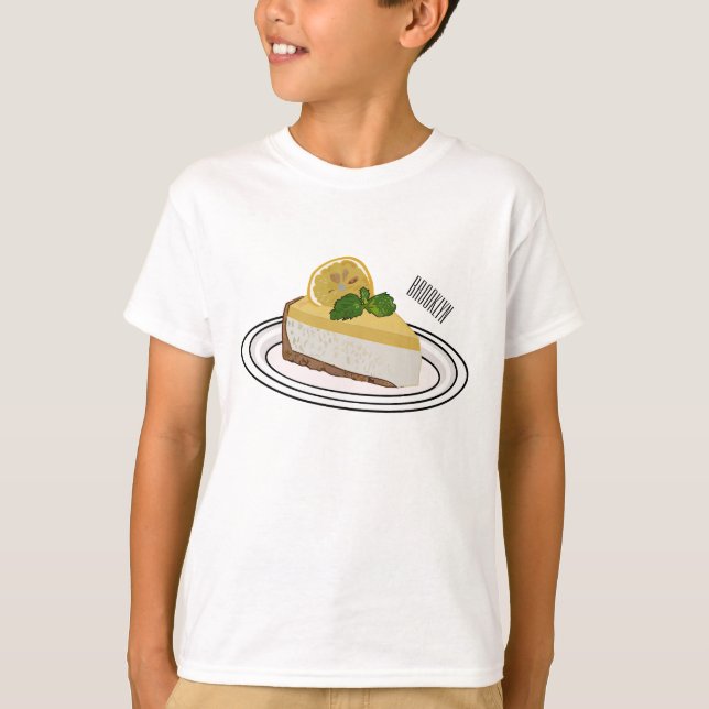 Lemon cheesecake cartoon illustration  T-Shirt (Front)