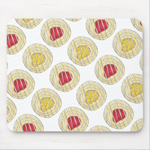 Lemon Cherry Danishes Breakfast Sweet Pastry Mouse Pad