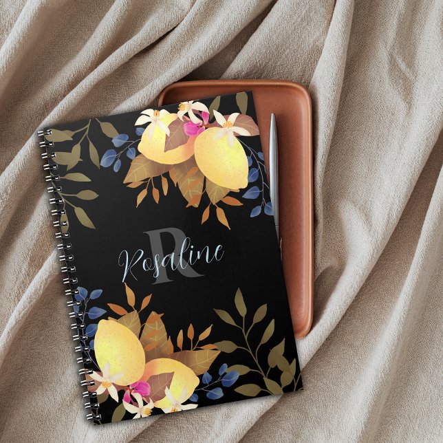 Lemon Chic Monogram Black Planner (Creator Uploaded)