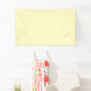 Lemon Chiffon Solid Colour Banner