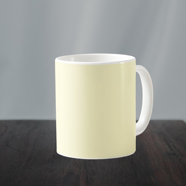 Lemon Chiffon Solid Colour Coffee Mug (Creator Uploaded)