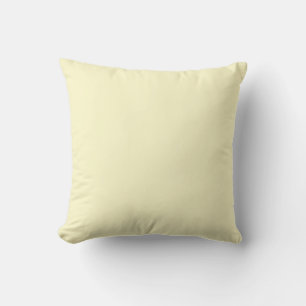 Lemon Chiffon Solid Colour Cushion
