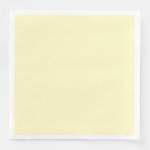 Lemon Chiffon Solid Colour Customise It Napkin