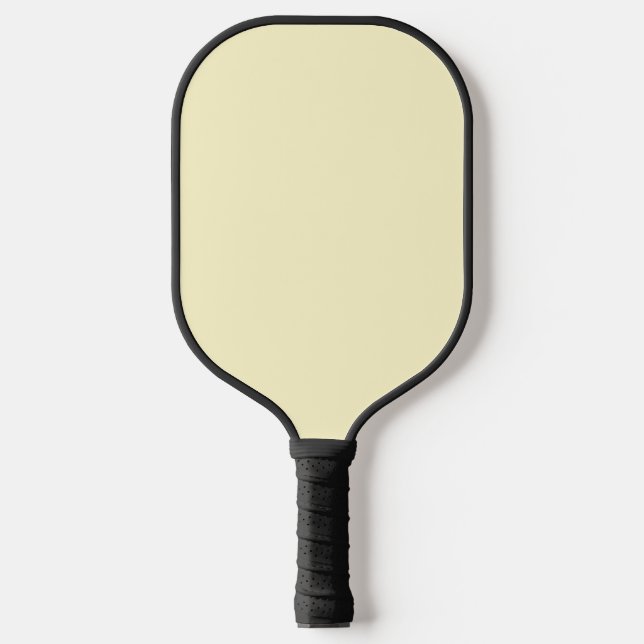 Lemon Chiffon Solid Colour Pickleball Paddle (Front)