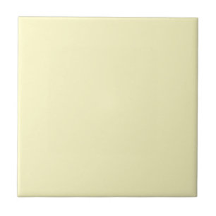Lemon Chiffon Solid Colour Tile