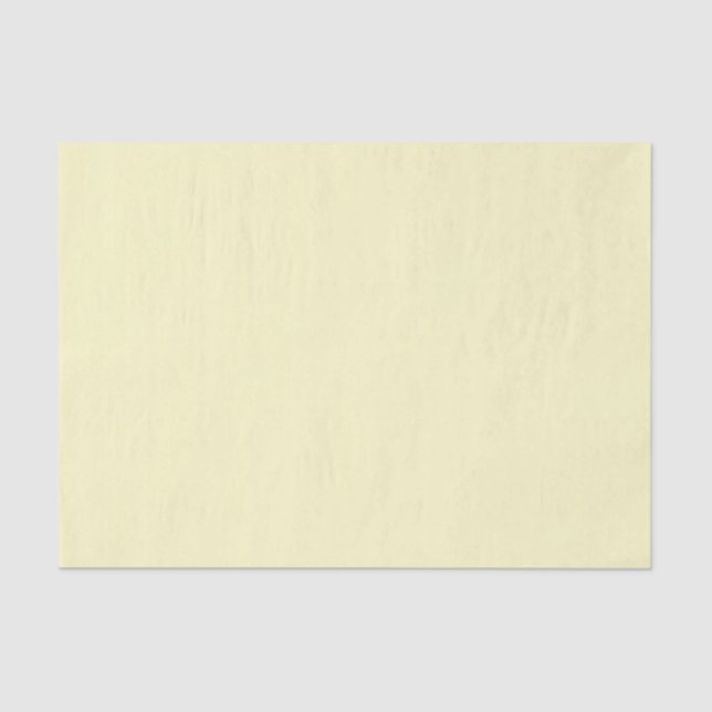 Lemon Chiffon Solid Colour Tissue Paper (Front)