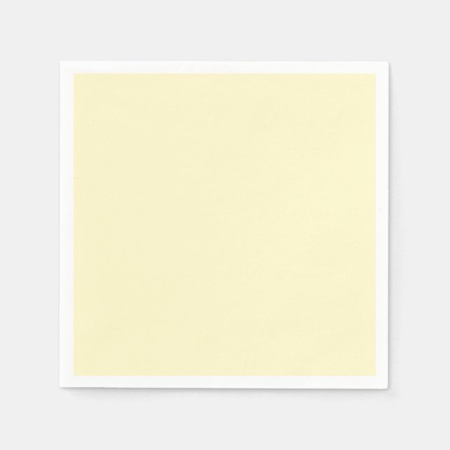 Lemon Chiffon Standard Cocktail Paper Napkin (Front)
