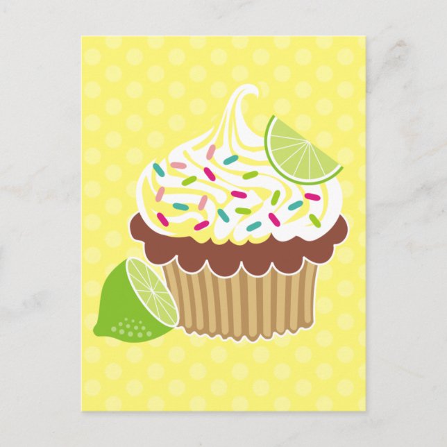 Lemon & Chocolate Cupcake Postcards (Front)