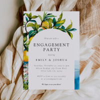 Lemon Citrus Amalfi Coast Engagement Party