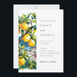 Lemon Citrus Amalfi Coast Italian Wedding Invitation<br><div class="desc">Lemon Citrus Amalfi Coast Italian Wedding Invitation</div>