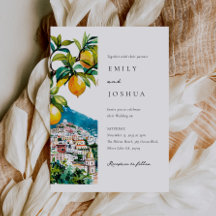 Lemon Citrus Amalfi Coast Italian Wedding
