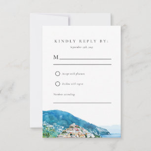 Lemon Citrus Amalfi Coast Wedding RSVP