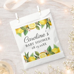 Lemon Citrus Baby Shower Favour Bag
